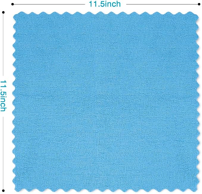 Orighty Microfiber Cleaning Cloth, 200 Pack Microfiber Towels for Cars, Multi-Purpose Shop Towels Cleaning Rags Bulk for Car, Home, Kitchen, 11.5’’ x 11.5’’, Blue