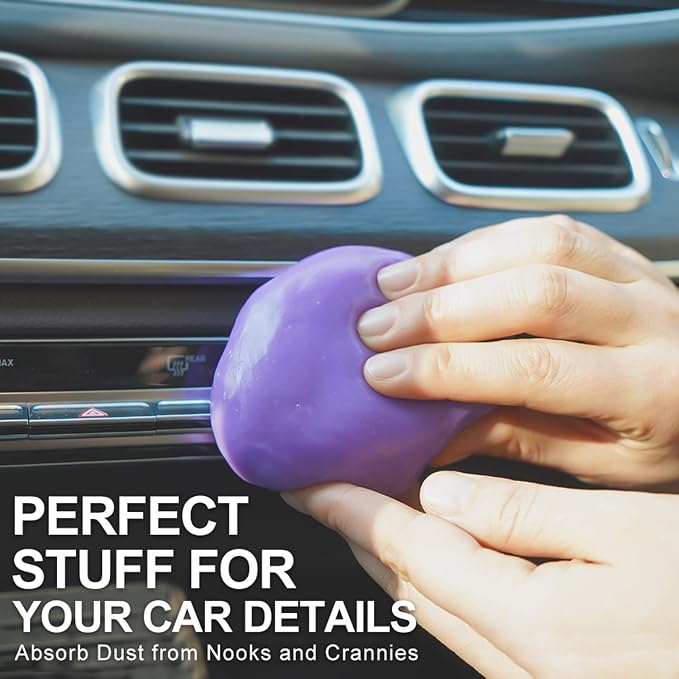 TICARVE 2 Pack Cleaning Gel for Car Putty Car Accessories Car Detailing Kit | Car Interior Cleaner Automotive Detail Kit Car Cleaning Kit Keyboard Office Laptop Dust Remover Reusable Gift For Men Women