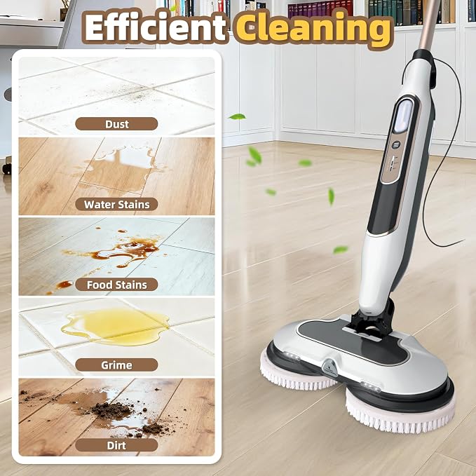 2 Pack Upgraded Steam Mop Brush Pads for Shark Steam & Scrub Mop | Powerful Short Bristle for Deep Clean & Polish Hard Floors, Compatible with Shark S8201, S8001, S8002BRN, S7001 series
