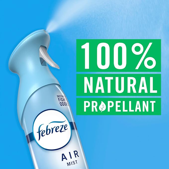 Febreze Air Mist, Air Freshener Spray, Odor Fighting Room Spray, Deodorizer for Home Bathroom Kitchen Office Apartment Dorm Room Classroom, Bora Bora Waters Scent, 8.1oz (Pack of 2)