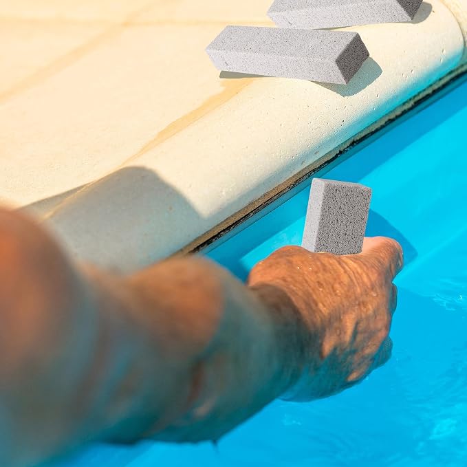 16 Pcs Pools Pumice Stone, 2 Size Pool Cleaning Pumice Block, Pools Tile Cleaner Stone for Swimming Pool Spa Kitchen Bathroom Stain and Rust Removing