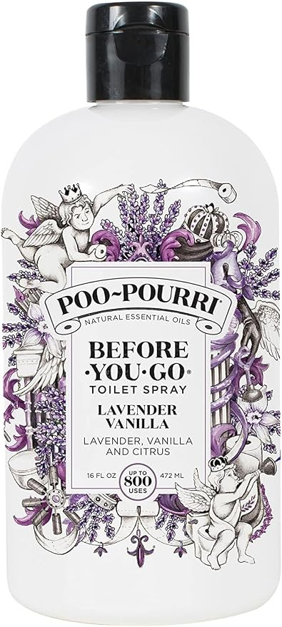 Poo-Pourri Before-You-Go 16 Ounce Refill Bottle, Lavender Vanilla