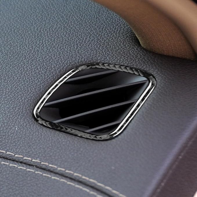 Real Carbon Fiber Trim for Cadillac CTS Accessories | for 2008 2009 2010 2011 2012 2013 Dashboard Air Vent Sticker Interior Thick Overlay Decal