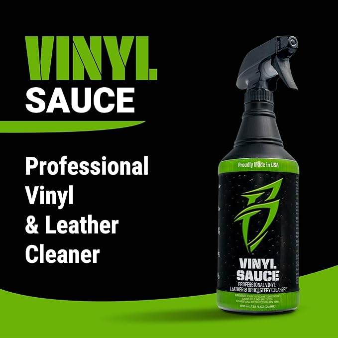 Boat Bling Vinyl Sauce Boat Seat and Upholstery Cleaning Spray, 1 Gallon | Marine cleaner lifts grime and sunblock from vinyl interiors with a non-caustic mist-and-wipe formula; OEM approved