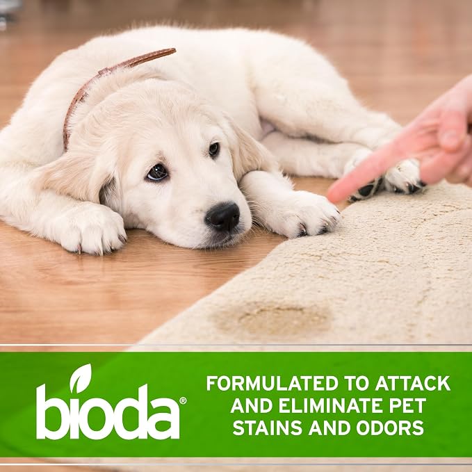 Bioda Probiotic Enzyme Cleaner & Deodorizer | Professional Strength | Enzyme Cleaner, Trash Can Deodorizer, Pet Stains, Odors, Drains, Floors, Bathrooms, Toilets | Made in USA | 1 Gallon | 4 Pack
