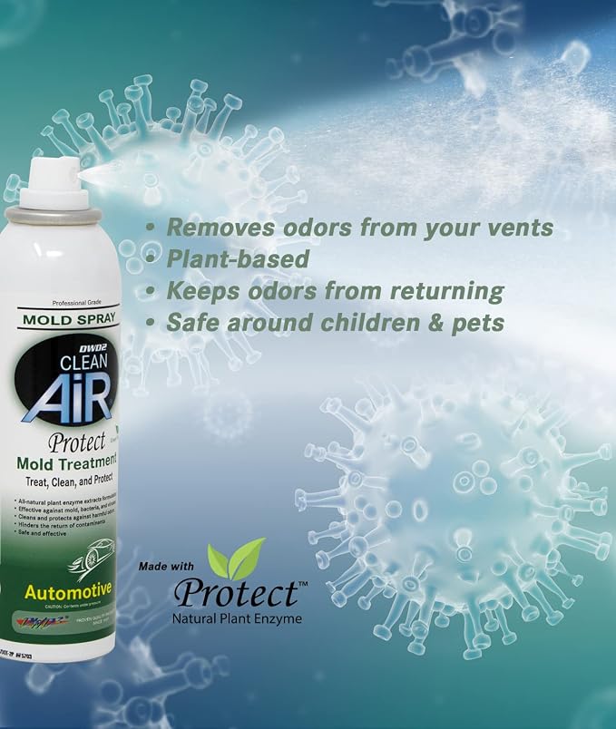 DWD2 Protect™ Automotive AC Vent Treatment - Revitalize Your Car's Interior The Green Automotive Mold-Odor Treatment Solution. Say Goodbye to Unpleasant Odors and Hello to a Fresh and Protected Cabin