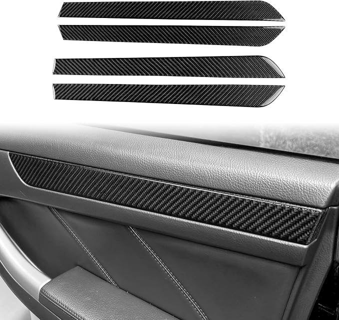 Door Panel Decals Fit for Toyota 4Runner 2003-2009 Real Carbon Fiber | for 4 Runner(N210)2003 2004 2005 2006 2007 2008 2009 SR5/Sport Edition/Limited|Door Panel Accessories|Thick Overlay
