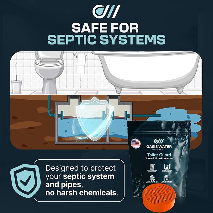 Toilet Guard Drop-In Tank Tablet (1 Tablet) | Up to 180-Day Performance | Helps Reduce Hard Water Marks, Rings & Mineral Buildup | Slow-Release Polyphosphate Formula | Bleach-Free