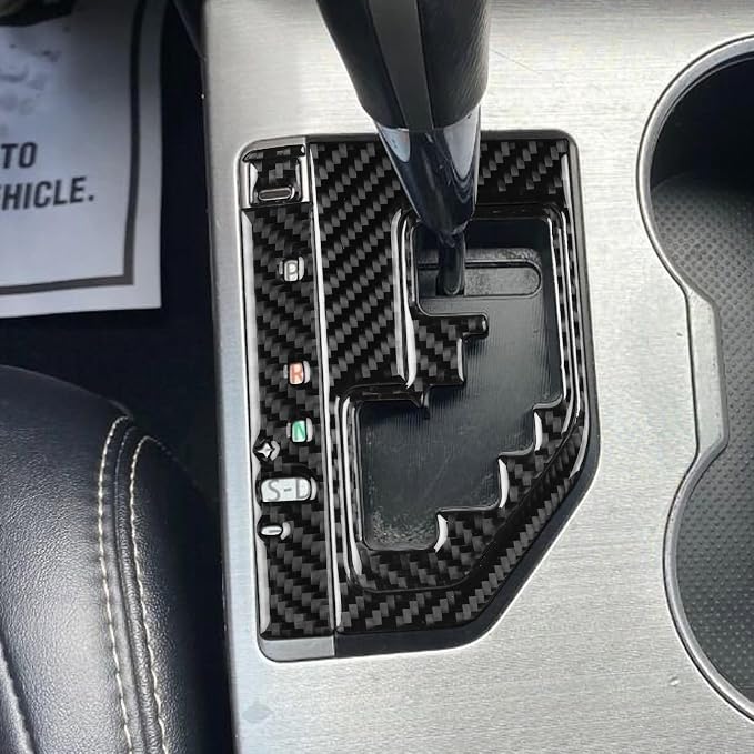 Real Carbon Fiber Trim for Toyota Camry Accessories | for 2012 2013 2014 Center Control Gear Shift Decoration Panel Frame Sticker Interior Thick Overlay Decal