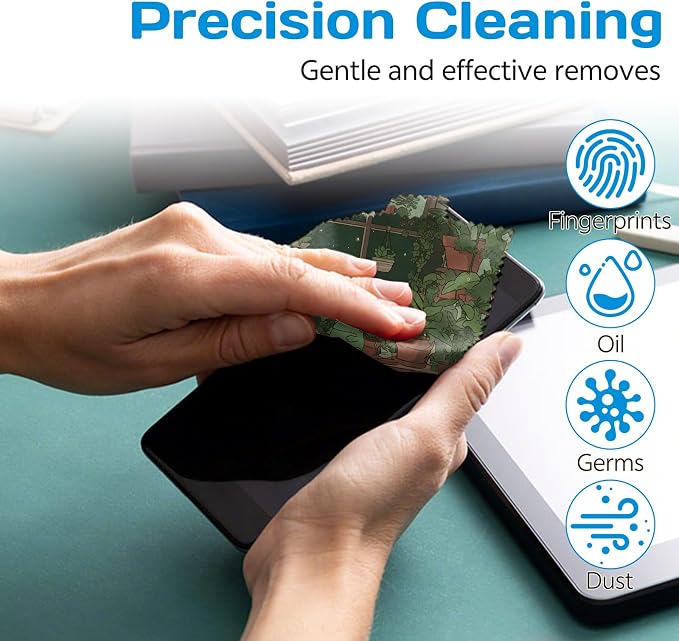 6 PCS Glasses Cleaning Cloth Eyeglass Lens Cleaning Cloth Eyeglasses Wipes Microfiber Reusable Soft for Phone Screens Camera Unisex Women Girls Cute Aesthetic (6.3"x6.3")-Sea Turtle Frog