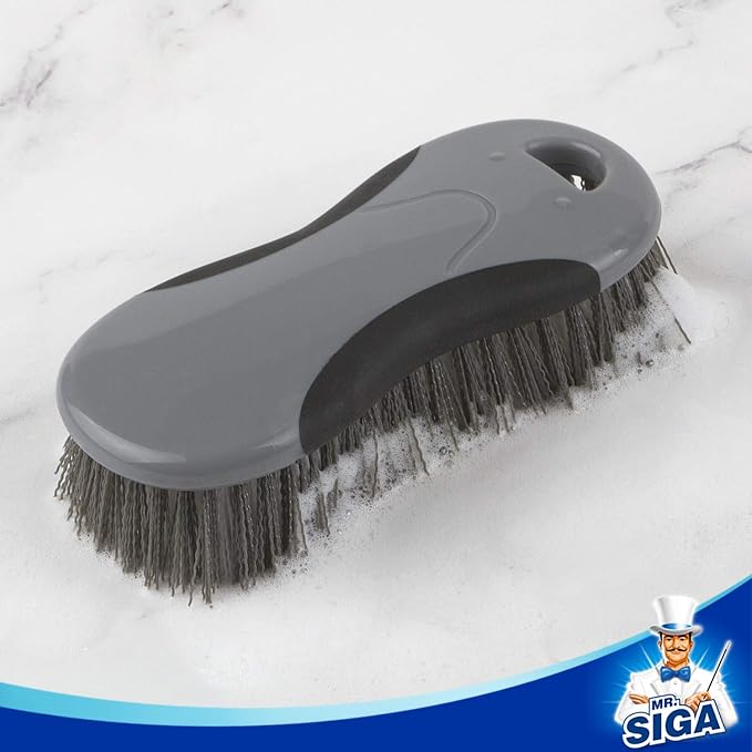 MR.SIGA Multi Purpose Heavy Duty Scrub Brush - Pack of 2 | Strong bristles with effective scrubbing power, ideal for kitchen, bathroom, shower and everyday household cleaning.