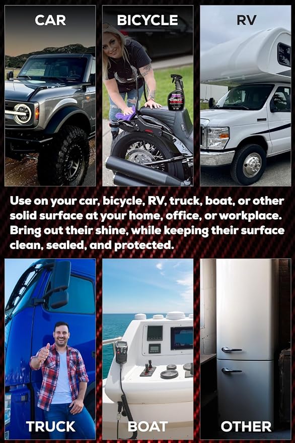 Ceramic Coating Spray - One Bottle Replaces Your Wash, Wax and Sealant | 24 Fl Oz - Extra-Large Waterless Wash, Wax and Polymer Sealant Keeps More Vehicles Glossy, Slick and Protected outdoors