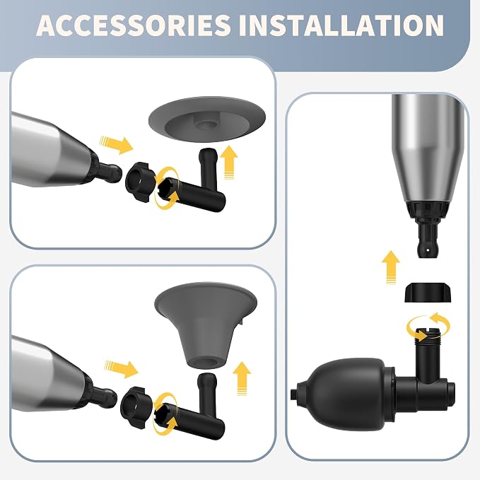 Toilet Plunger, Drain Clog Remover, Plungers for Bathroom, High-Pressure Air Drain Blaster with Real-Time Barometer Powerful Heavy Duty Toilet Snake for Sink, Floor, Kitchen Clogged