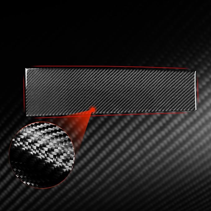 Fit for Cadillac Escalade ESV 2007-2014 / EXT Hybrid 2009-2013 | Real Carbon Fiber | Accessories | Trim Passenger Side Dashboard Panel Cover | Stickers | Anti-scratch