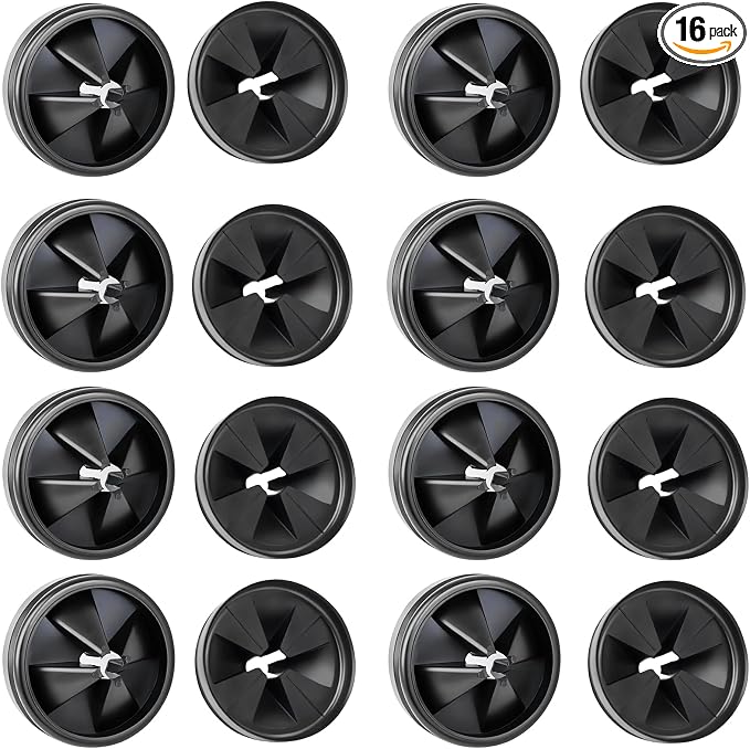 16 Packs 3-3/8in Garbage Disposal Splash Guard Compatible with InSinkErator | QCB-AM Replacement for InSinkErator Evolution & for Moen, Noise Reduction, Leakproof, Durable