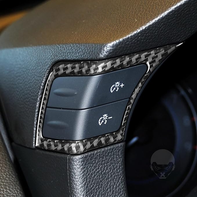 Real Carbon Fiber Trim for Infiniti Accessories | for G35 G37 G25 Q60 Q40 2007-2015 X S Sedan Speedometer Dimmer Light Control Interior Thick Overlay Decal