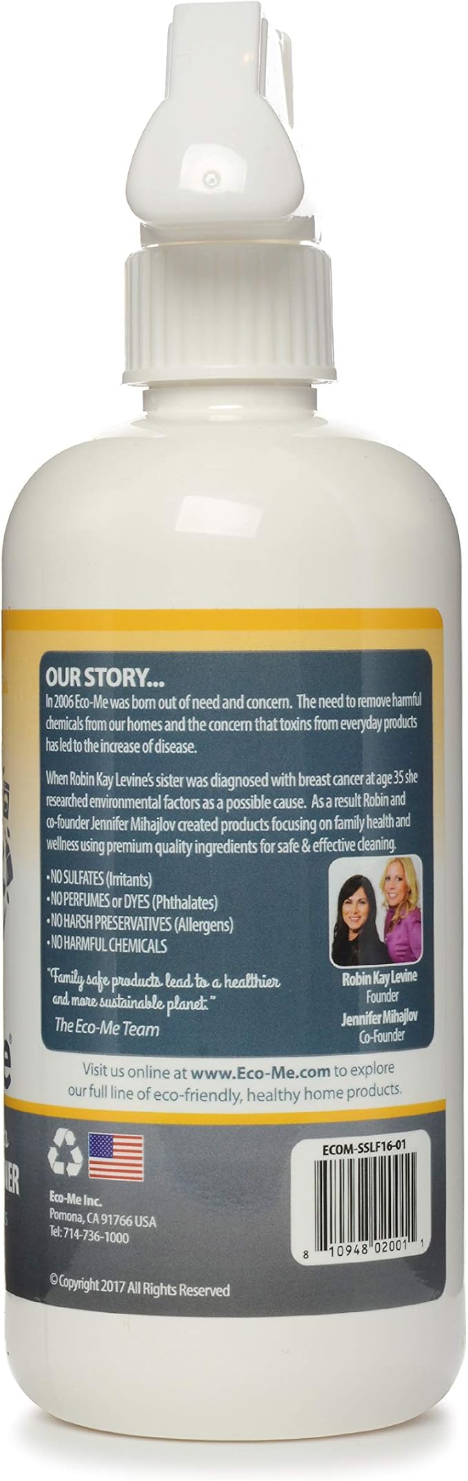 EcoMe Stainless Steel Polish, Multi-Surface Cleaner, Lemon Fresh, 16 oz