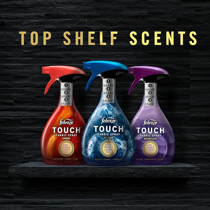 Febreze Touch Fabric Spray Ocean, 16.9 oz (2 pack)