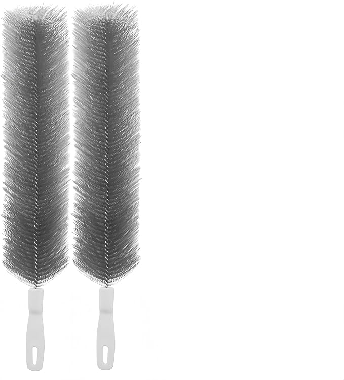 Bendable Microfiber Head, 2026 Fan Cleaner Brush Reusable Dust Remover Washable ldeal for Electric Fans Air Conditioning, Home Car Vents, Curtain (Gray 2 PCS)