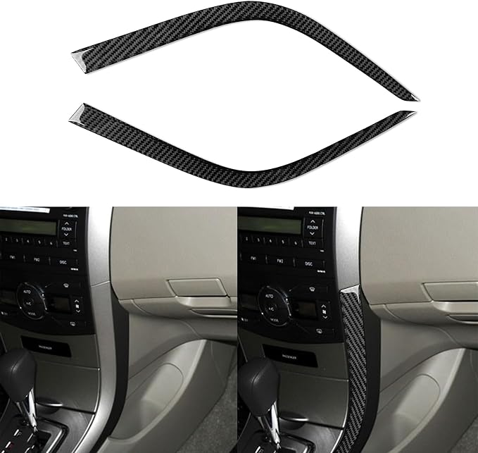 Side Strip Lower Trim for Toyota Corolla 2009-2013 Accessories Black | Soft Carbon Fiber | Upgrades for Car | Only for Left-Hand Drive | Anti-Scratch | Sporty Style