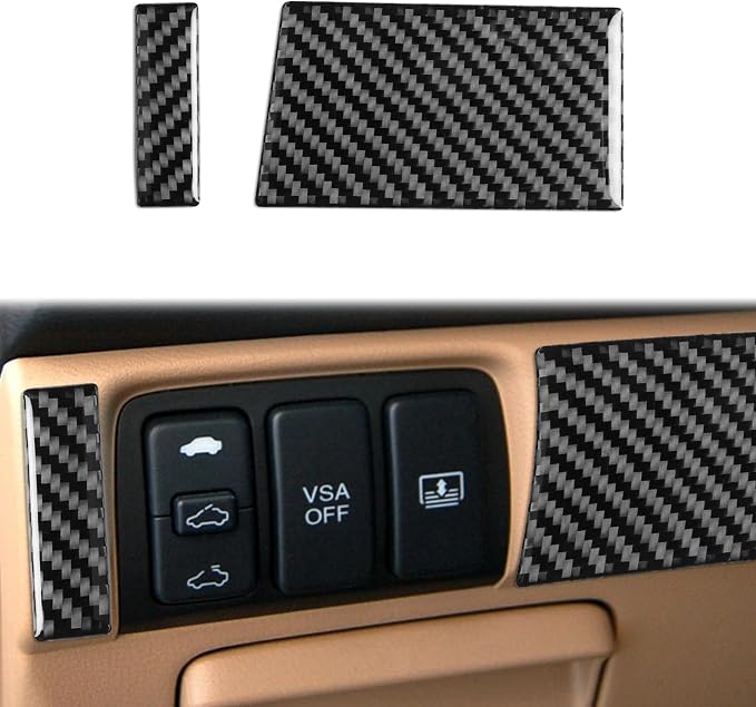 Real Carbon Fiber Trim for Honda Accord Accessories | for 2003 2004 2005 2006 2007，Driver Side Glove Box Panel Upper Cover，Interior Dash Panel，Thick Overlay Sticker Decal