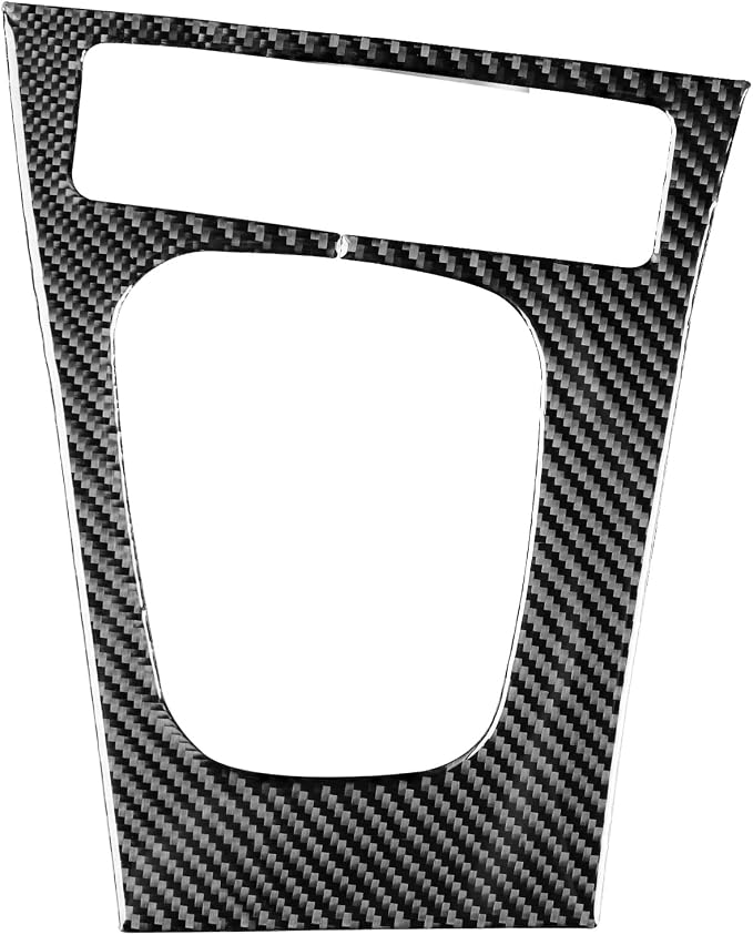 JKYUKU Real Carbon Fiber for Subaru Accessories Center Console Gear Shift | for Legacy/Outback 2005-2009, Black Center Console Gear Shift Surround Frame Shifter Sticker, Tool-Free Installation
