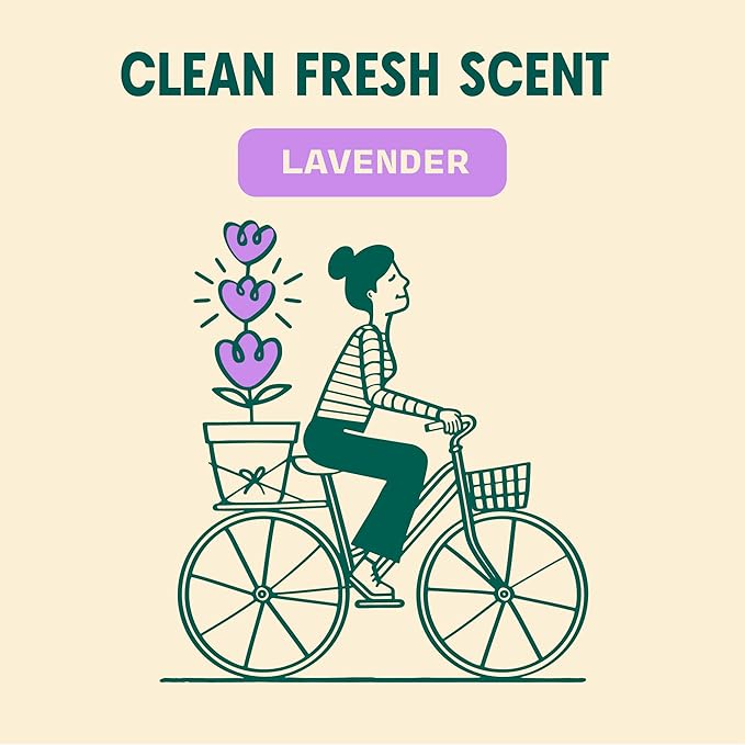Aunt Fannie's Ultra Concentrated Vinegar Floor Cleaner, Lavender, 64 oz. | Refill Size Multi-Surface Natural Vinegar Cleaning Solution for Mopping, Safe to Use on Vinyl, Hardwoods & Tile, EWG A-Rated