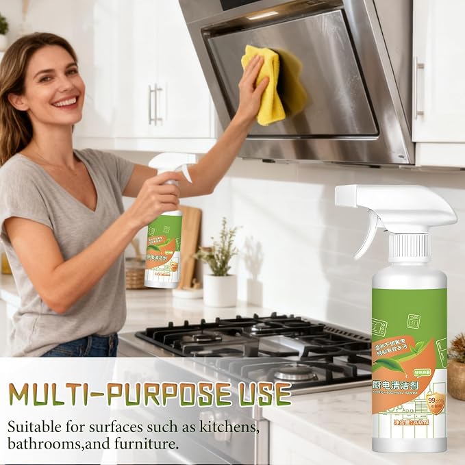 DOUNIU 300 ml Natural Enzyme Formula to Household Appliances, 2026 New Multi-Purpose Cleaner - Effective for Hood, Oven, Stove & Household Appliances