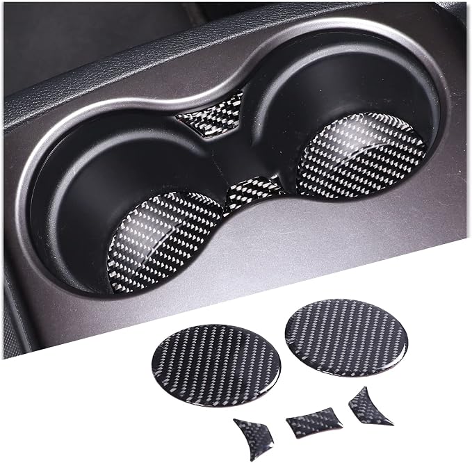 Gear Shift Panel Cup Holder Coaster for Honda Pilot 2016-2022/ Ridgeline 2017-2023/ Passport 2019-2023, Central Control Anti-Slip Cup Holder Insert Coaster Mat (Center Cup Holder Slot Mat)