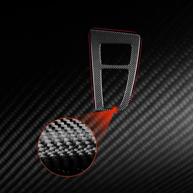 Real Carbon Fiber Trim for Audi 80A Q5 Accessories | for SQ5 2018-2025 Console Gear Shift Panel Frame Cover Sticker Interior Thick Overlay Decal - B