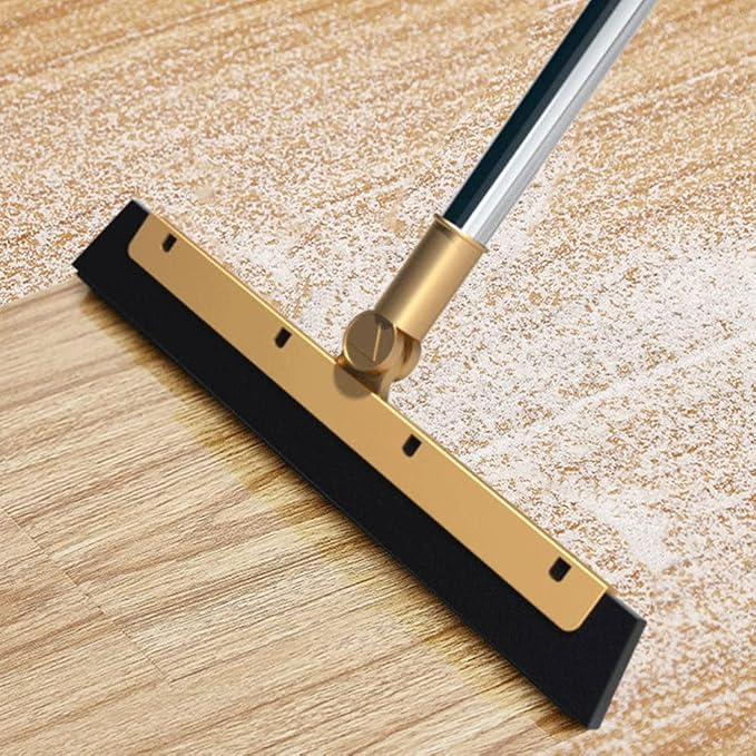 GANAZONO Broom Dustpan Scraper Set Long Handle Stand Up Broom Combo Dustpan for Home Kitchen Room Office Lobby Floor | Long Handle Stand Up Broom Combo Dustpan 25X10X73cm/9.82X3.93X28.69in for Home Kitchen Room Office Lobby Floor