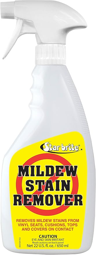 STAR BRITE Mold Stain & Mildew Stain Remover + Surface Cleaner with BUFFERED-BLEACH TECHNOLOGY, 22 Fl Oz