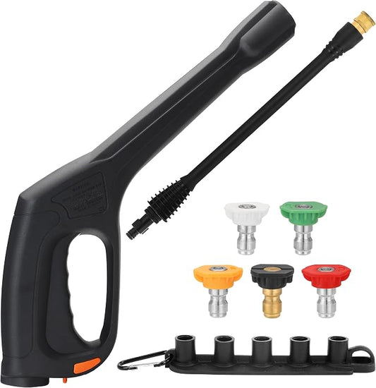 JOEJET Pressure Washer Spray Gun with Extension Wand and 5 Nozzle Tips | Compatible with Some Portland Husky Ford Pulsar ShopForce Taskforce Powerwasher