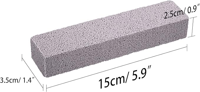 Chinco 10 Packs Pumice Stick for Cheaning, Pumice Scouring Stone Pad Removing Stain Grime Without Leaving Scratches for Kitchen Oven Stove Home Bathroom Toilet Pool House Cleaning Supplies
