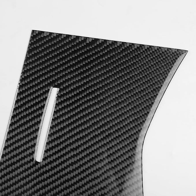 Real Carbon Fiber Trim for Honda Accord Accessories | for 2003 2004 2005 2006 2007，Storage Box Organizer Cover，Interior Dash Panel，Thick Overlay Sticker Decal