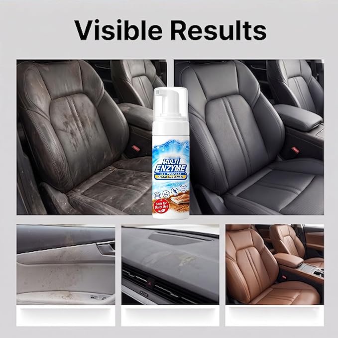 EaseHub Multi Enzyme Cleaner, Easehub Multi-Enzyme Foam Cleaner,Multi-Surface Foam Cleaner Spray for Kitchen, Upholstery, Carpet & Car Interior (1PC)