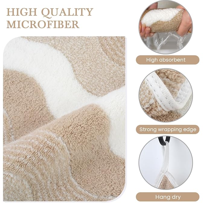 SINLAND Absorbent Coral Velvet Washcloth Ultra Soft Microfiber Face Towels 12 x 12 inch Multi-Purpose Face Cloths for Household and Sport