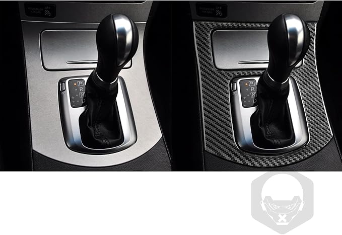Real Carbon Fiber Trim for Infiniti Accessories | for G35 G37 X 2007 2008 2009 2010 Sedan Coupe Convertible Center Console Gear Shift Panel Interior Thick Overlay Decal - C