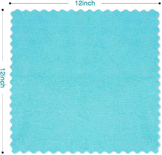 Orighty Microfiber Cleaning Cloths,150 Pack Microfiber Towels Bulk, Ultra-Soft & Absorbent Cleaning Rags, Reusable Lint Free Cloths for Car Care, House, Kitchen, 12x12 Inch