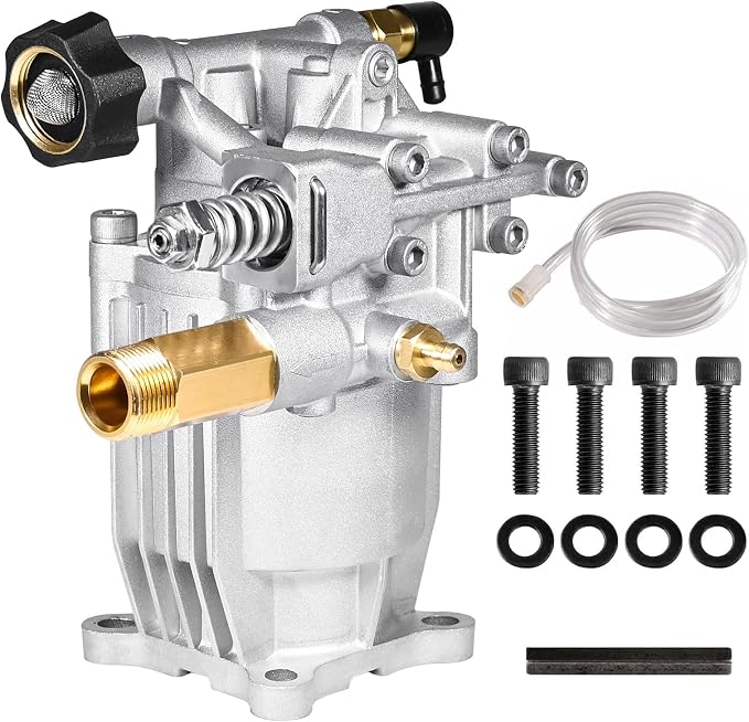 YAMATIC Horizontal Pressure Washer Pump 3/4" Shaft 2500PSI 2.3 GPM | Replacement pump for Homelite, Troybilt, Simpson, Honda GC160 AR RMV 2.2g30 Power Washer Engines