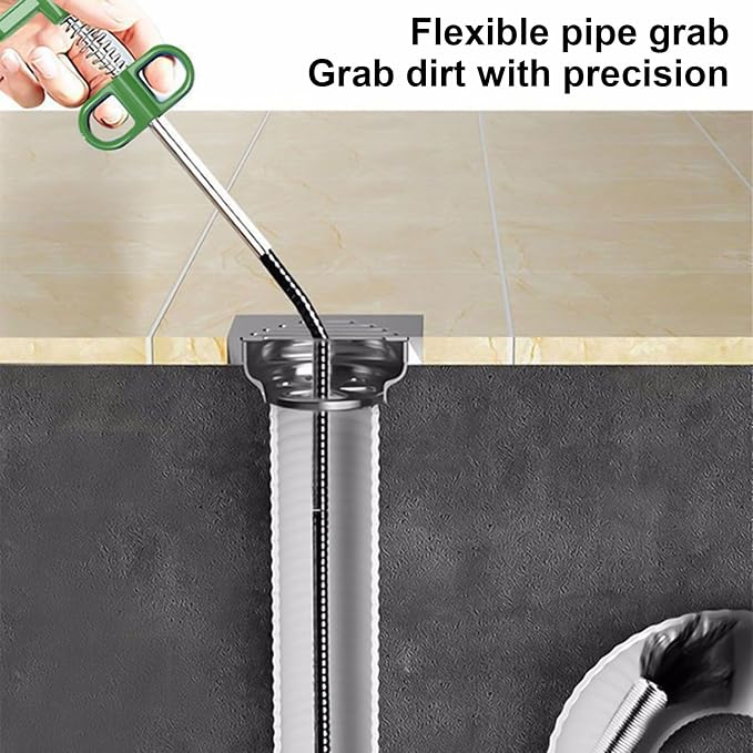 Drain Unblocker Pipe Dredging Tool with Innovative Clog Remover Sink Unblock Tool for Home and Commercial Use