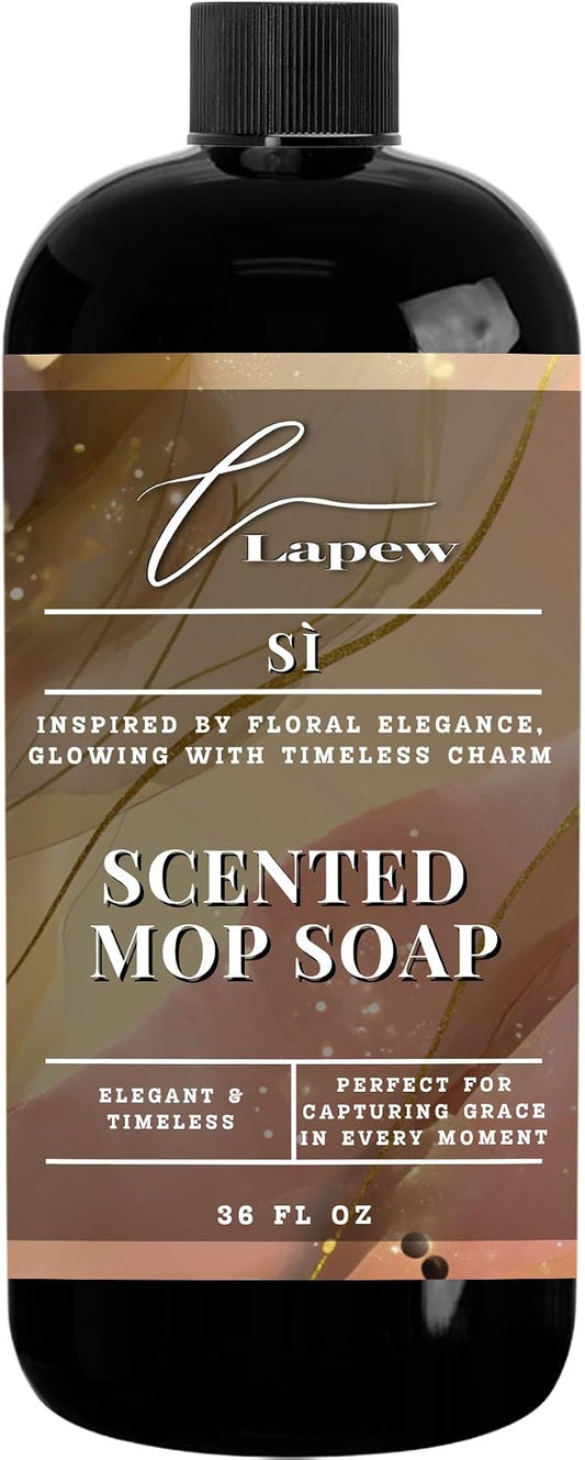 Lapew Si Scented Mop Soap - Luxury Floor Cleaner Concentrate for Mopping Tile, Laminate, Vinyl & Hardwood | Streak-Free, Low-Foam | 36 oz
