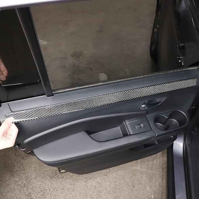 Car Inner Door Trim Strip for Honda Pilot 2016-2022, Car Front Rear Interior Door Panel Trim Cover Sticker, Door Armrest Panel Molding Decorative Strip (Rear Door Window Side Trim Stip)