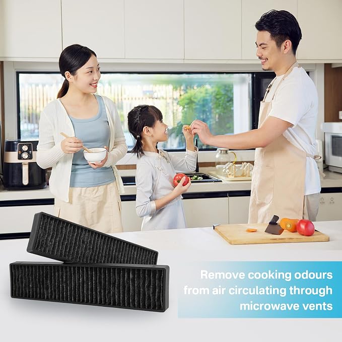 Replacement Filter 5230W1A003A Microwave Charcoal Filter Replacement with LG GE Kenmore Microwave Replaces LMV1650ST LMV1650SW LMV2031BD LMV2031SB PVM9005SJ8SS AP4439398 JVM7195SK6SS (2 Pack)