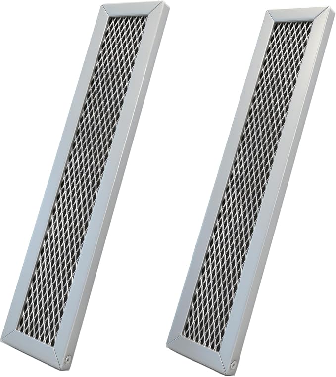 2PCS Microwave Charcoal Filters Compatible with Frigidaire FGMV17WNVFA FMV152KSA FMV152KBA FMV152KMA FMV152KQA FMV152KWA