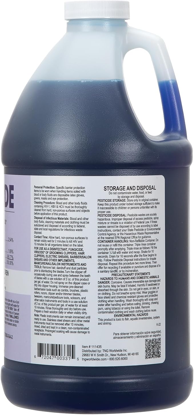 ForPro Total-Cide Disinfectant Solution, 2X Concentrated Formula, Hospital Grade Sanitizer & All Purpose Cleaner, 64 Fl Oz