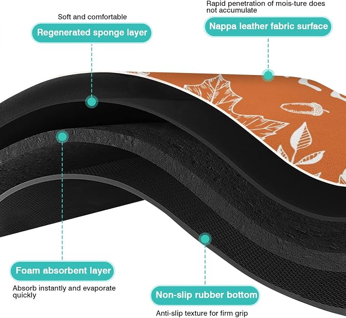 Fun Coffee Mat 23inx15in,Coffee Bar Mat for Countertops,Absorbent Hide Stain Anti-Slip Coffee Bar Accessories Fit Under Coffee Machine Mat,dish Drying Mats for Kitchen
