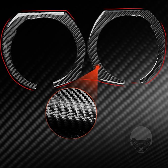 Central Console Air Vent Surround Fit for Chevrolet Blazer 2019-2025 | for L/LT/RS/Premier | Real Carbon Fiber | Accessories | Stickers | Thick Overlay | Anti-scratch