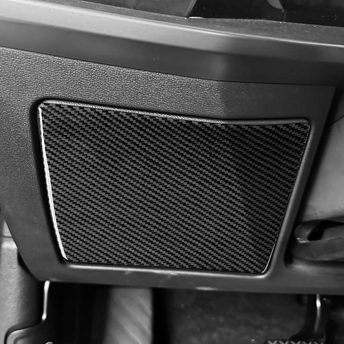 Real Carbon Fiber Driver Stickers Fit for Audi A3 8Y S3 2021-2025 | Driver Side Glove Box Panel Trim | Accessories | Thick Overlay | Anti-scratch