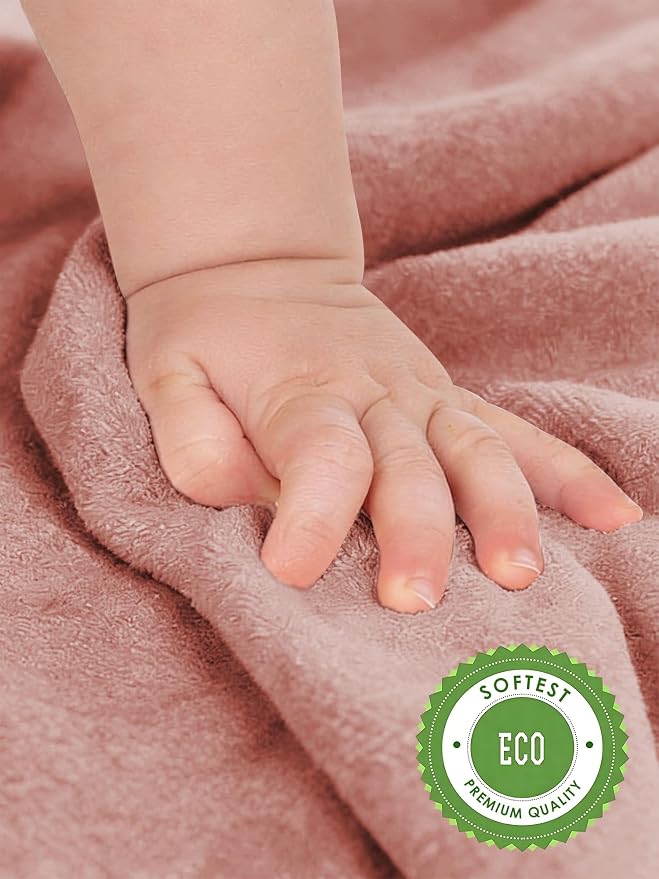 HIPHOP PANDA Baby Washcloths, Rayon Made from Bamboo - 2 Layer Ultra Soft Absorbent Newborn Bath Face Towel - Reusable Baby Wipes for Delicate Skin - Boho Earth Tones, 30 Pack